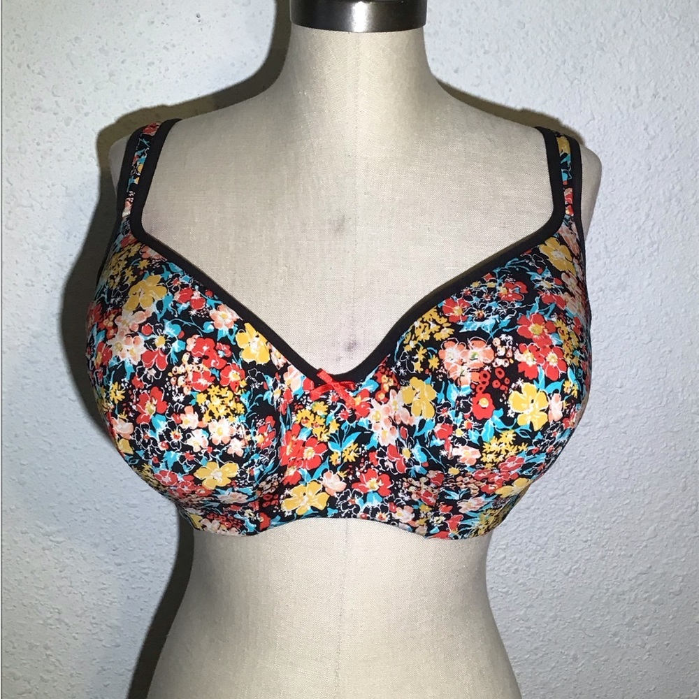 Cacique floral bra size 42DDD - Picture 2 of 3